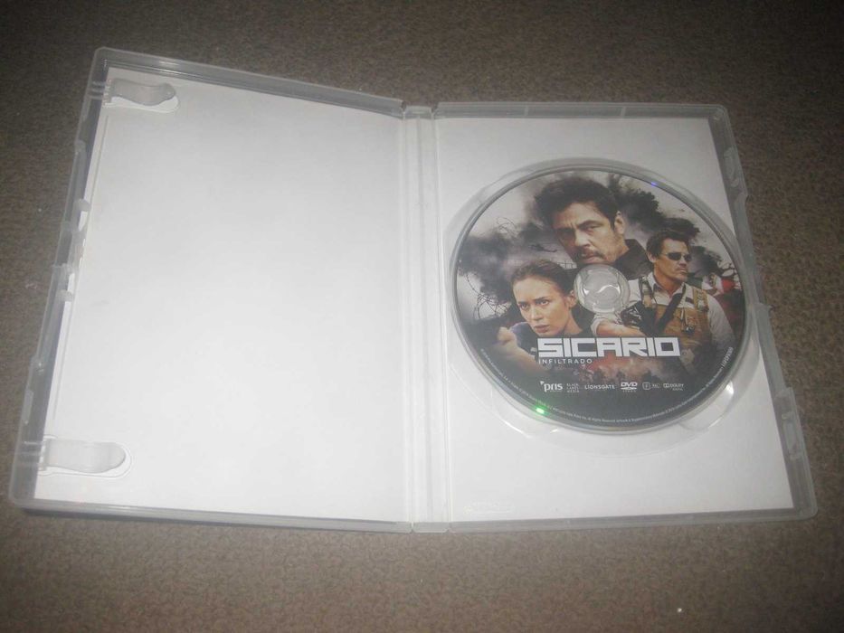 DVD "Sicario - Infiltrado" com Benicio Del Toro/Raro!