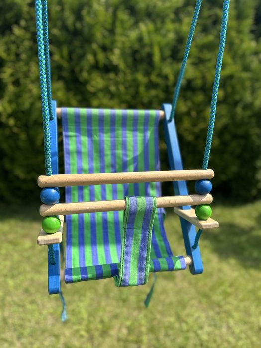 Bajo, huśtawka dla dzieci, kolorowa. Piękne kolory.