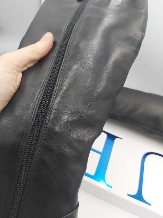 NOWE kozaki czarne GUESS skórzane słupek rozmiar 36