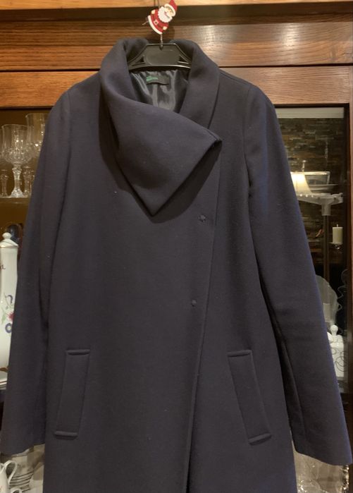 Sobretudo azul marinho como novo da benetton tamanho 34 portugues