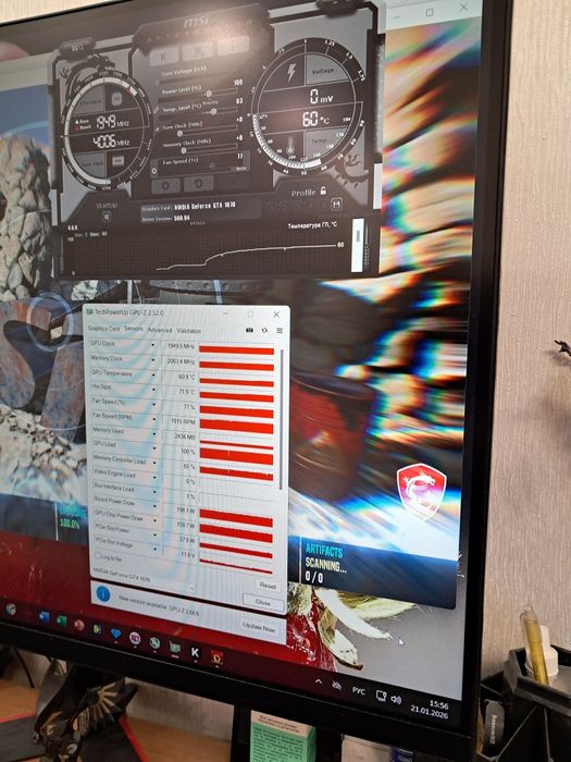 Видеокарта КАК НОВАЯ MSI GAMING Z GTX 1070  8GB  пломба