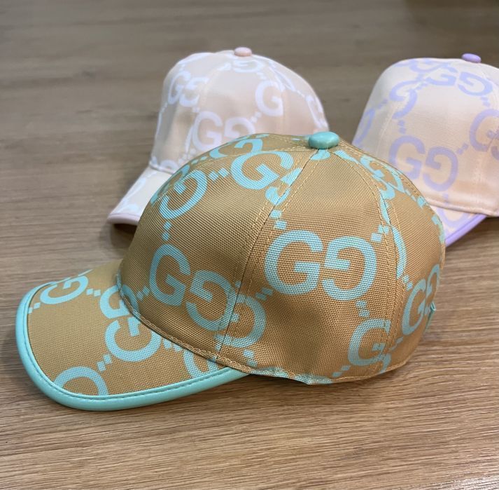 Кепка Gucci зел,беж,бел