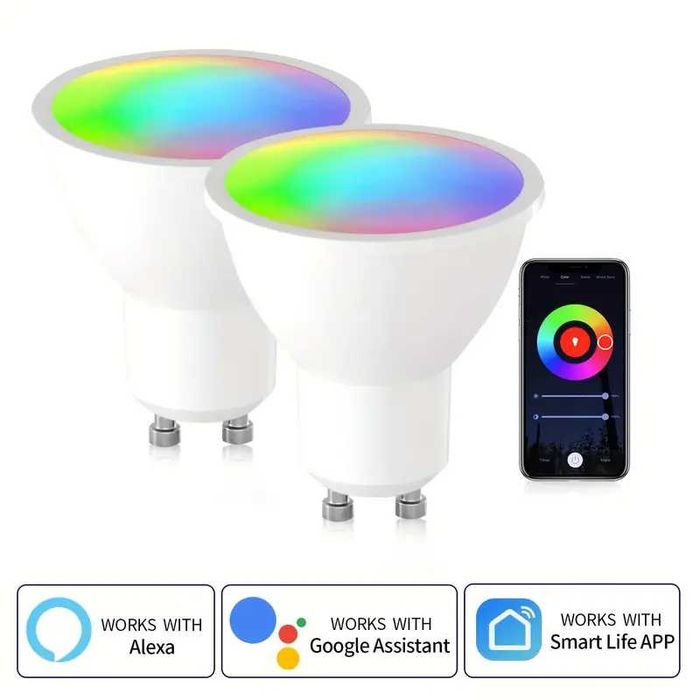Lampada LED 40w inteligentes TUYA Wifi, Alexa, Google, mudança de cor