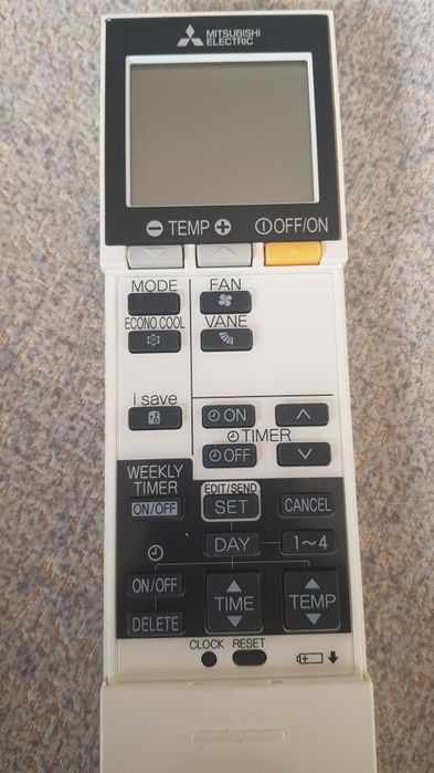 Comando ar condicionado Mitsubishi  modelo SG15D