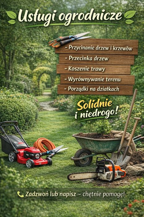 Masz ogród do ogarnięcia? Zrobię to za Ciebie – szybko i solidnie