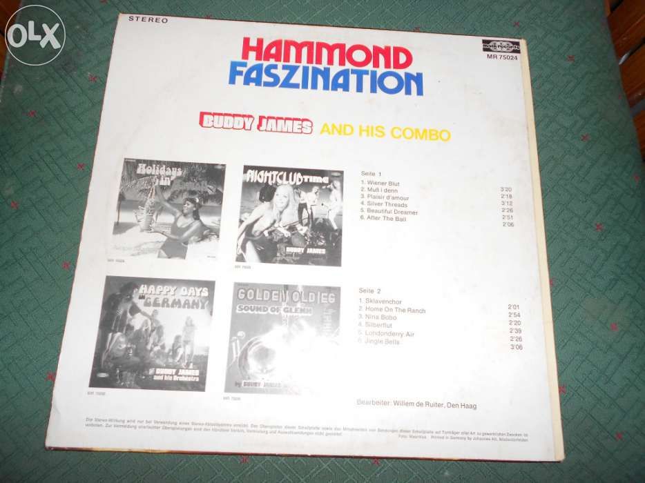 Buddy james and his combo – hammond faszination - Vinil