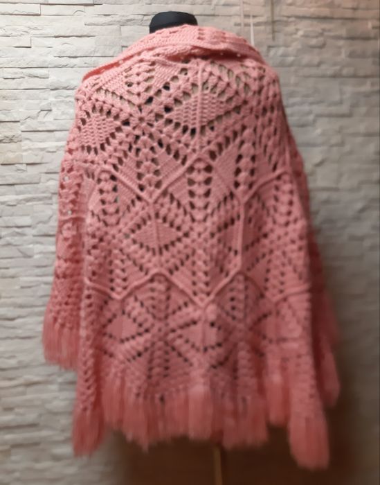 ?Szal, chusta handmade,ażur,szydełkowa,dziergana