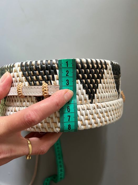 Сумка кругла з ротанга