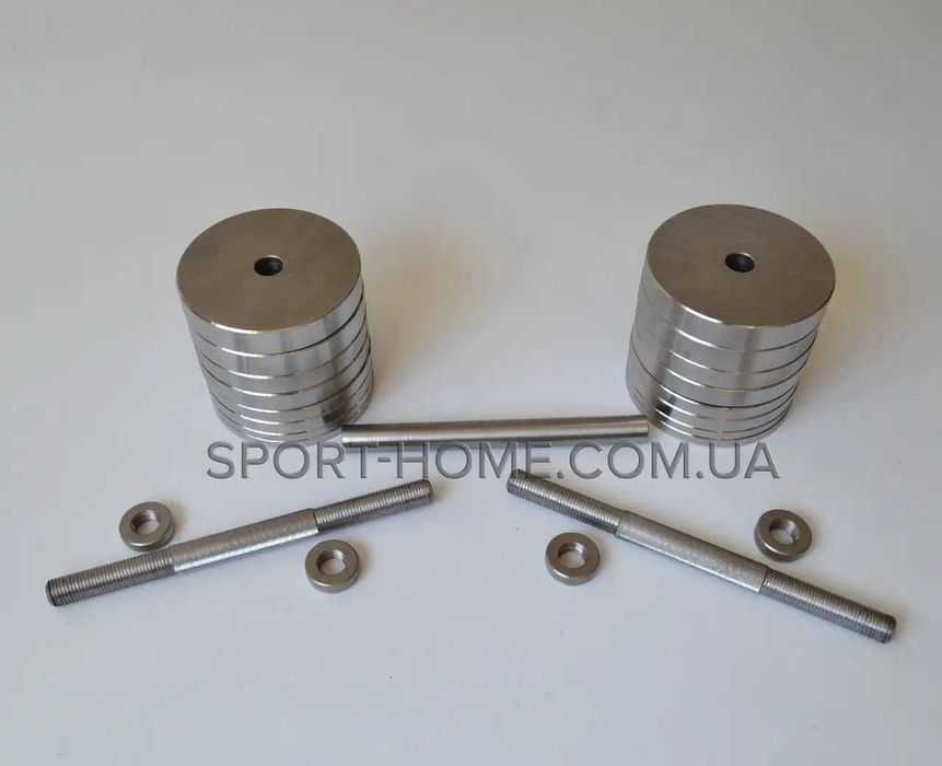 Гантелі 2 по 16 кг. Розбірні металеві. Компактні та вічні. Гантели 15