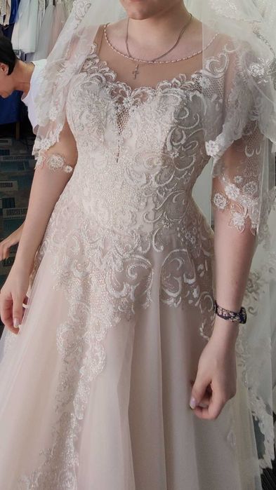 Весільна сукня болеро чохол кільця у подарунок, свадебное платье