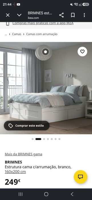 Cama 1,60x200 com gavetoes