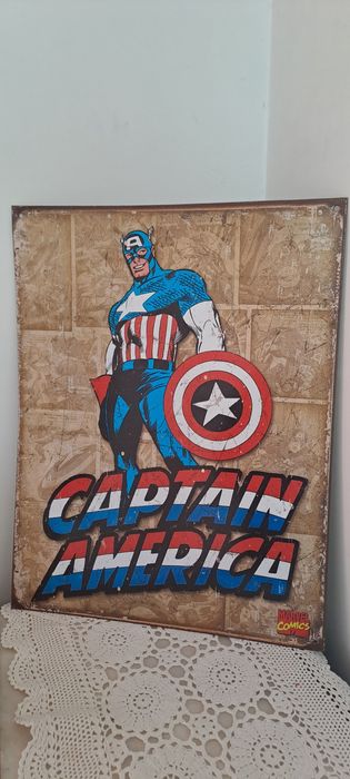 Chapa Captain América retro 40.5x31.5