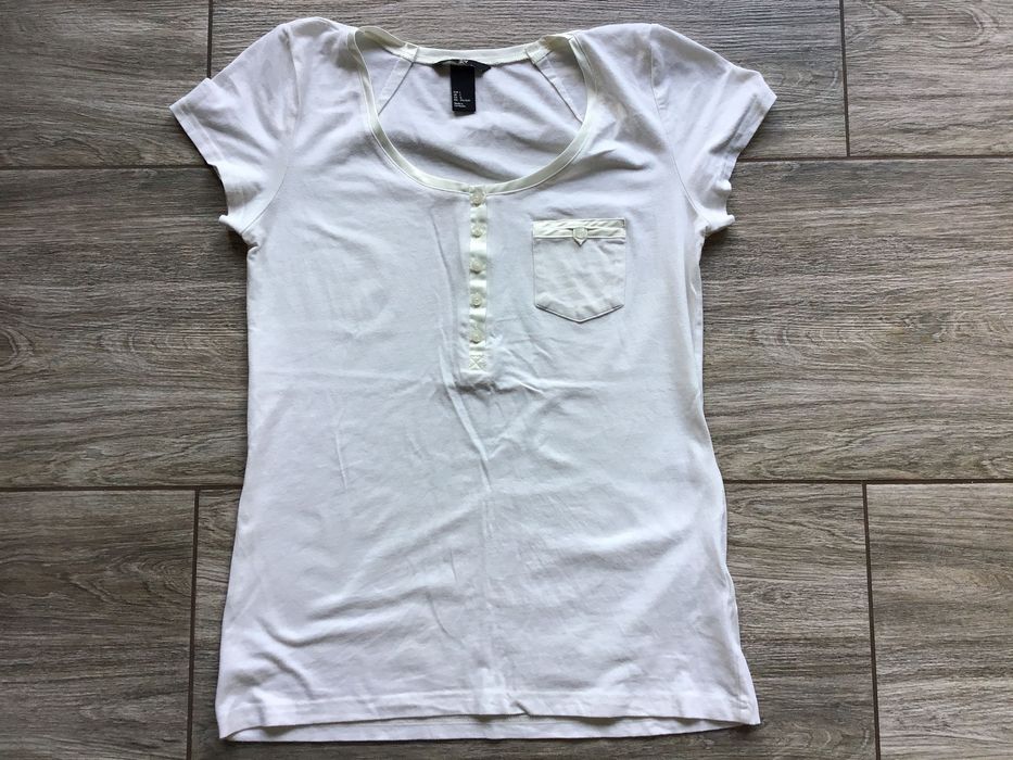 T-shirt damski H&M rozm. L - 95% bawełna
