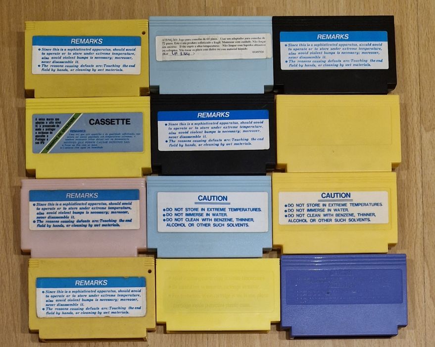 Nintendo NES - Jogos Cartuchos - Famicom e Famiclone