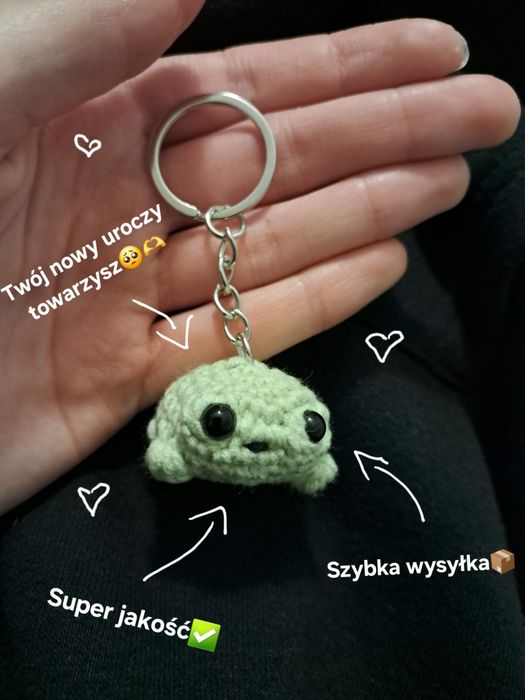 Uroczy breloczek żabka