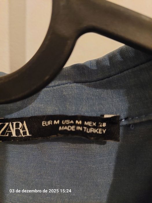 Macacão Azul M com Cinto