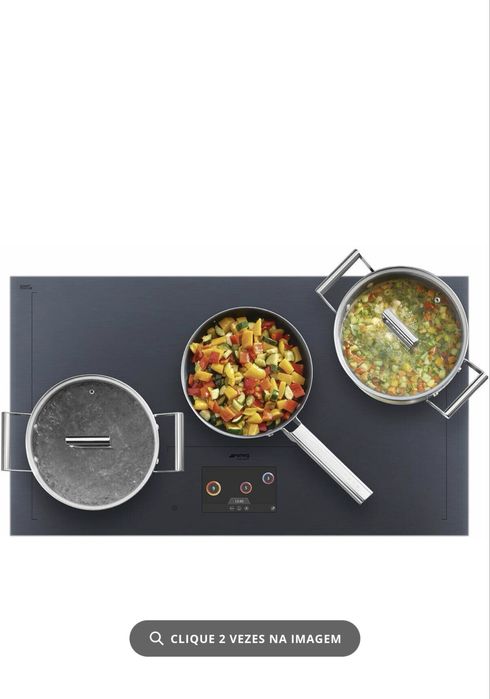 Placa de Indução SMEG SIA1963DG (Elétrica - 93 cm - Cinzento) nova TOPO DE GAMA