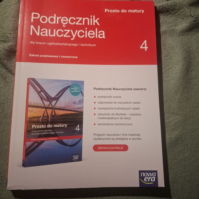 Matematyka Prosto do matury Podręcznik nauczyciela kl.4