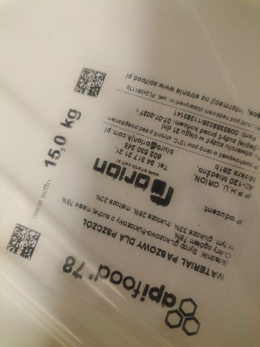 Syrop 15 kg Apifood