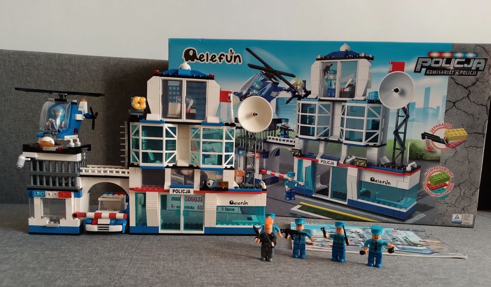 Klocki Elefun 653 el Policja posterunek policji model C0603A jak lego ...