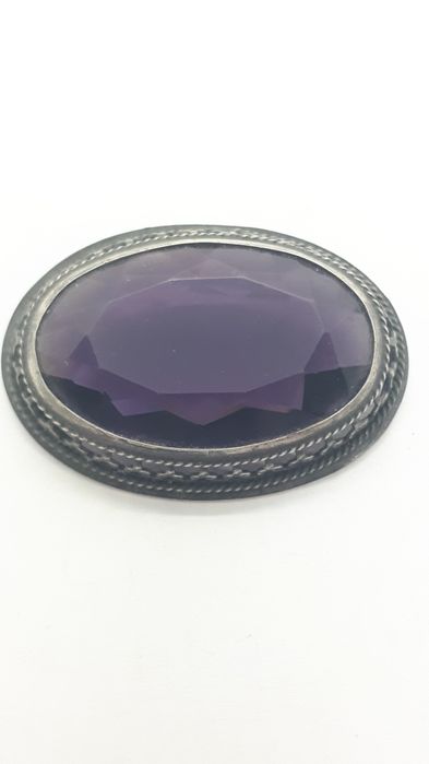 Брошь серебро 875пр.сюз.Лединец.