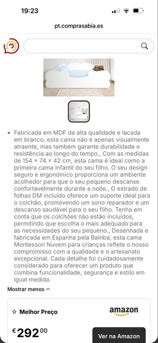 Cama criança irrepreensível