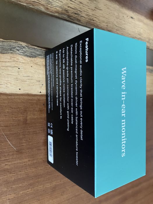 Soundbrenner Wave IEM słuchawki douszne nowe