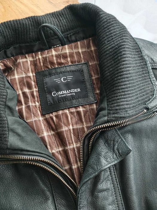 Commander kurtka wiosenna skórzana 100% Buffalo Leather Skóra bawola