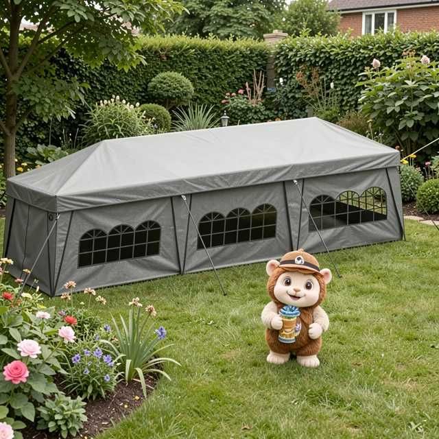 Tenda de Evento / Festas 3m×6m - Impermeável - Laterais com Janelas - NOVA