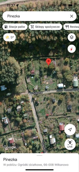 Działka ROD – Wilkanów k. Zielonej Góry, ok. 500 m²