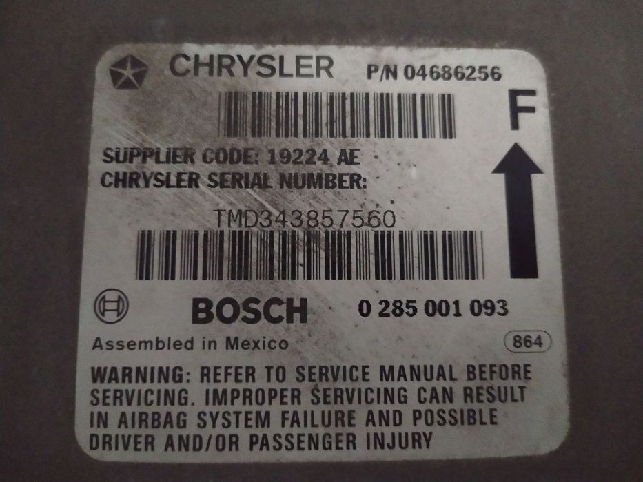 Centralina e outras peças, para Chrysler Voyager 2.5 td, 2001