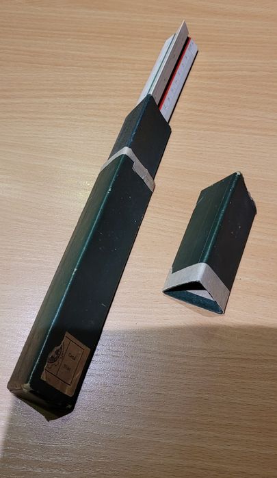 Linijka w pudełku PRL