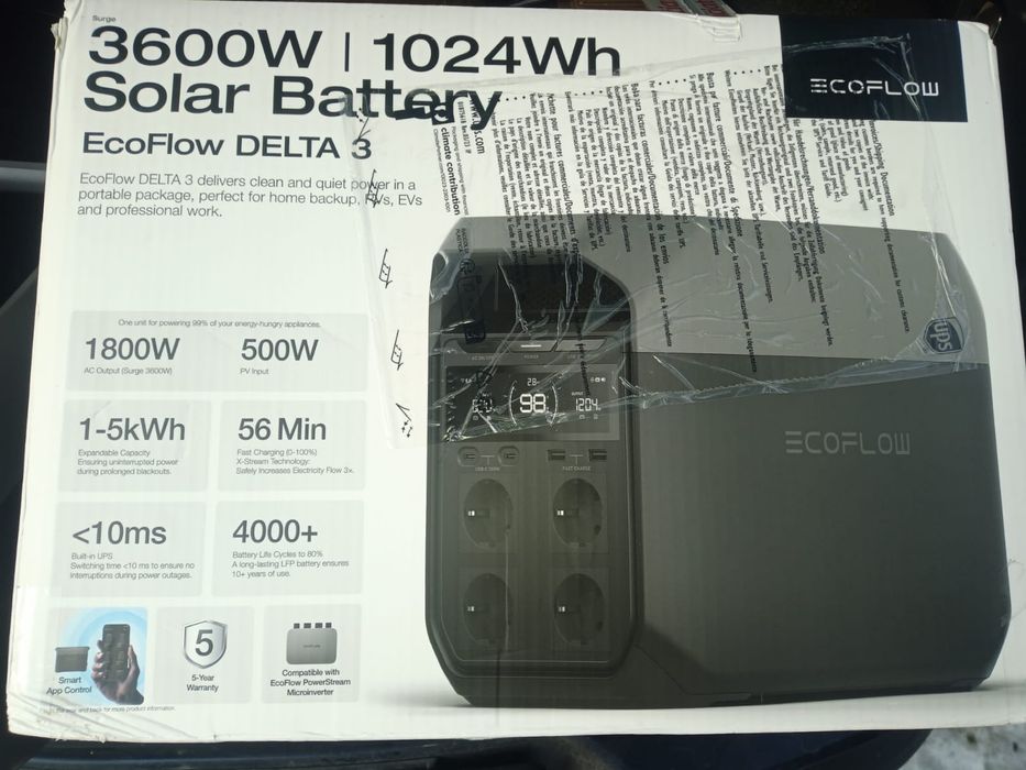 Зарядная станция EcoFlow DELTA 3 1800W 1024Wh