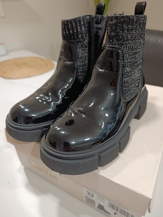 Buty ocieplane DeeZee 33 czarne botki
