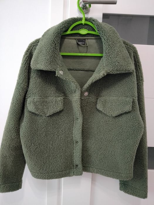 Kurtka bluza baranek polar butelkowa zieleń