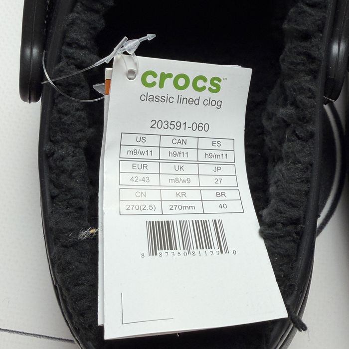 ОРИГІНАЛ Тапочки Crocs Classic Lined Clog 41 42 43 44 Шльопанці з США