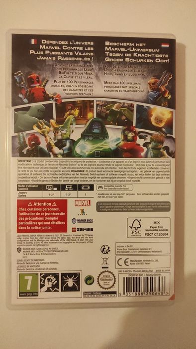 Jogos Nintendo Switch Lego Marvel Super Heroes