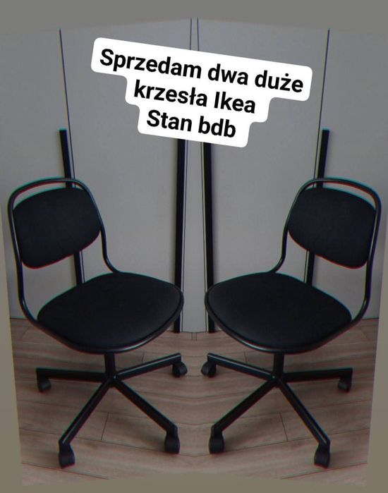 Dwa krzesła do biurka