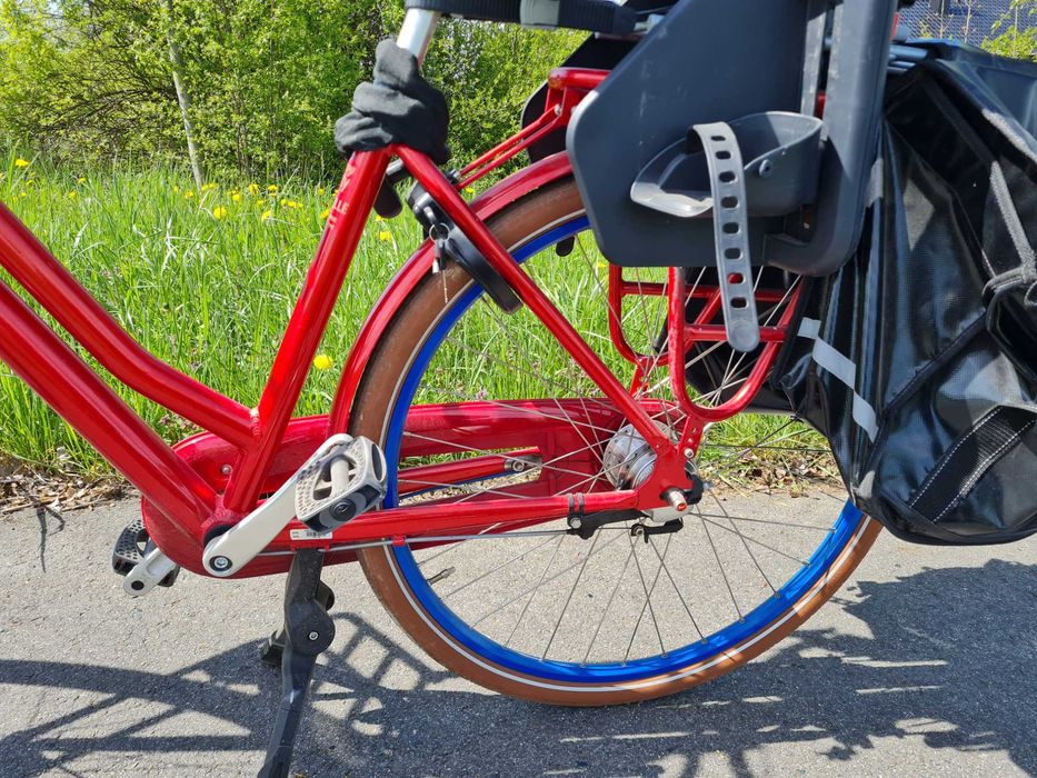 Rower miejski damski z fotelikiem Świebodzin • OLX.pl