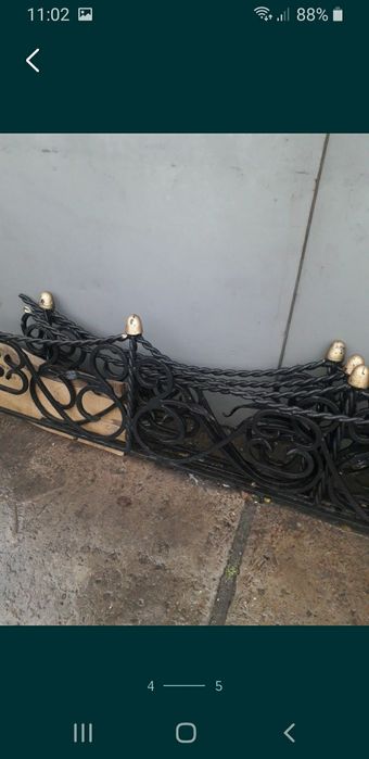 Оградка кованая ручная