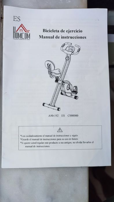 Bicicleta estática HOMCOM A90-192
