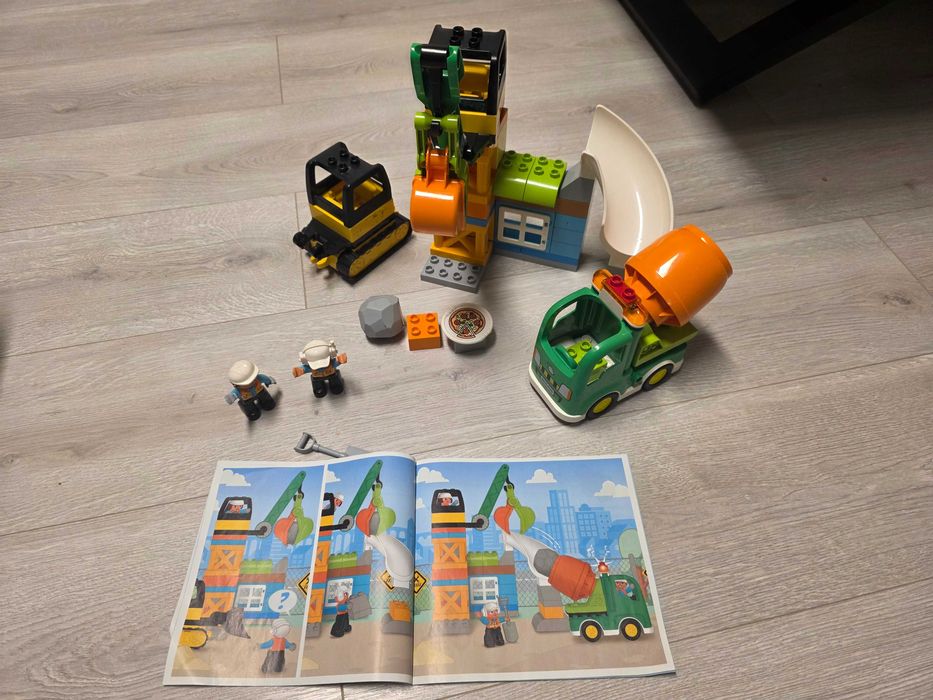 Zestaw LEGO Duplo 7,7kg | Pociąg 10874 | Auta McQueen | Instrukcje