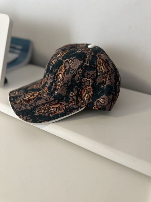 Czapka kapeluch gucci leopard tiger