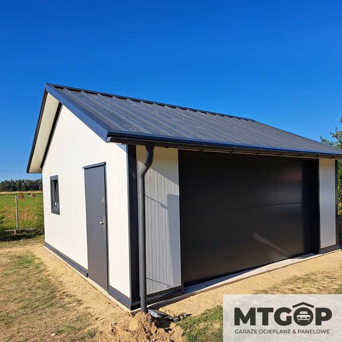 Garaż ocieplany z płyty warstwowej 5,8x 6m TRÓJMIASTO