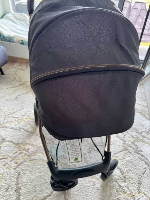 Carrinho Bebê Milano Galzerano Preto