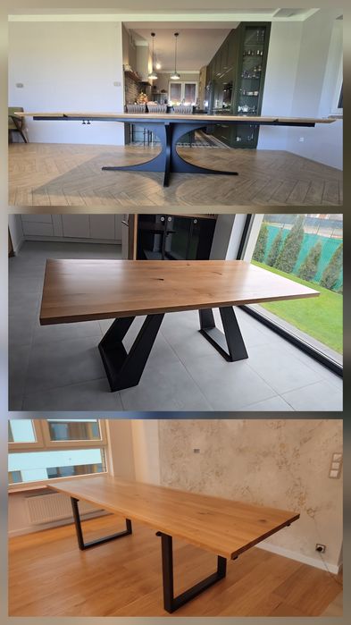 Stół Dębowy na Wymiar - prawdziwe drewno, solidne wykonanie