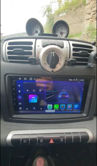 Rádio Android 14 com GPS Smart Fortwo W451 (Artigo Novo)