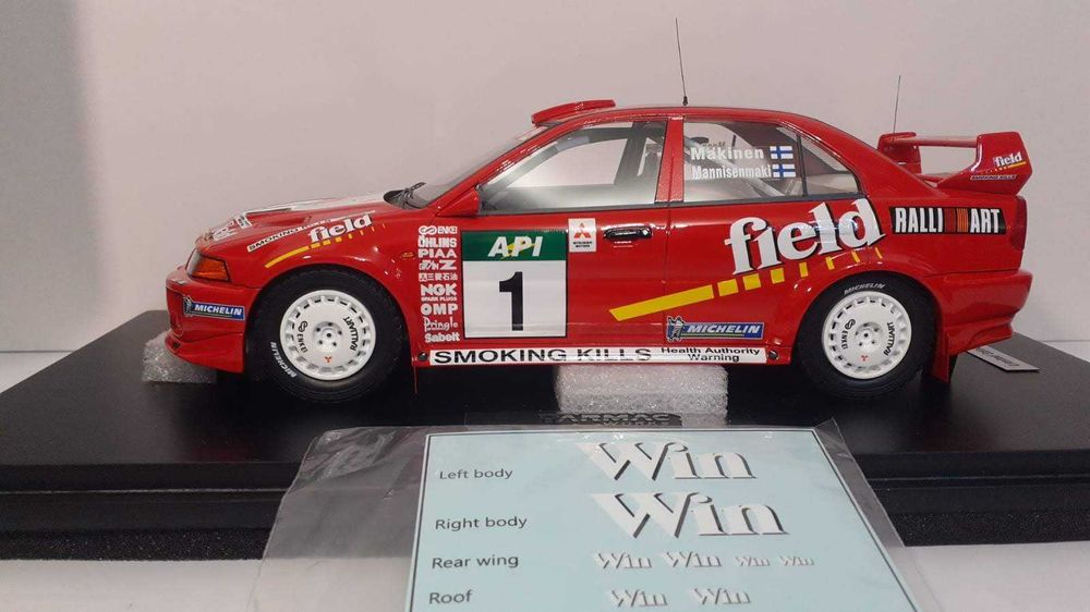1/18 Mitsubishi Lancer Evo V Australian Rally Winner 1998 - Tarmac