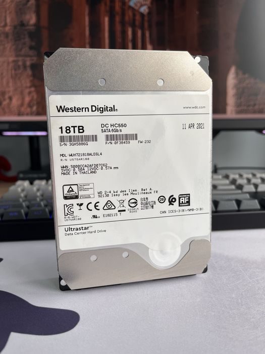 HDD 18TB Western Digital Ultrastar DC HC550