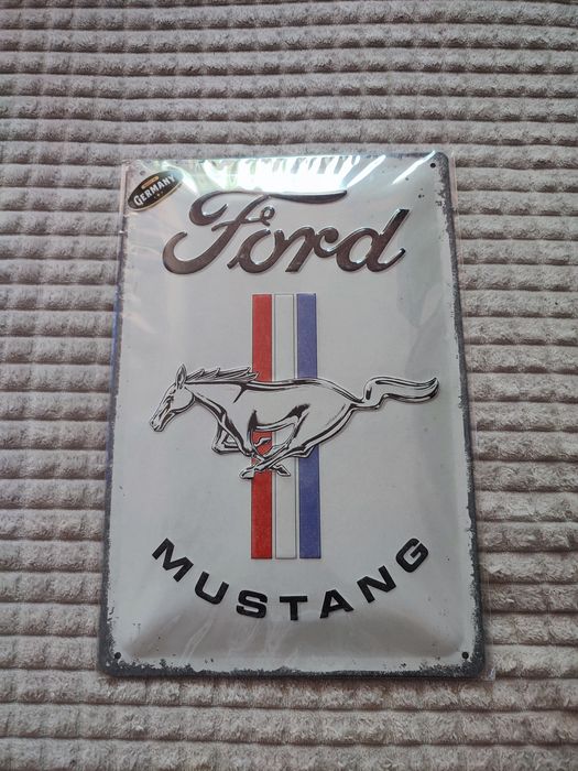 Nowa Tabliczka blaszana ozdobna Ford Mustang 20x30cm